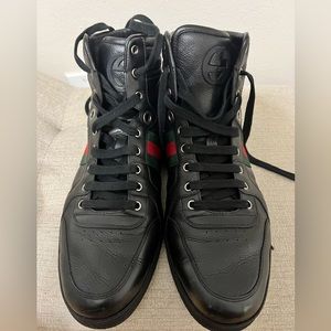 Men’s High Top Leather Gucci Sneakers